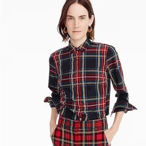 J. Crew Perfect Shirt in Stewart plaid